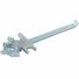 Vestil BNW-IX-W Single End Straight Drum Wrench Cast Steel Zinc Finish