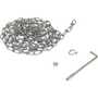 Vestil OH-15 Carbon Steel Wheel Chock Chain and Hanger Kit, 15'