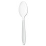 SOLO® HSWT0007 Impress Heavyweight Full-Length Polystyrene Cutlery, Teaspoon, White, 1,000/Carton