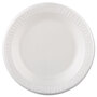 Dart® 10PWQR Quiet Classic Laminated Foam Dinnerware, Plate, 10.25" dia, White, 125/Pack, 4 Packs/Carton