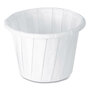 SOLO® 075 Paper Portion Cups, 0.75 oz, White, 250/Bag, 20 Bags/Carton
