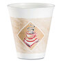 Dart® 12X16G Cafe G Foam Hot/Cold Cups, 12 oz, Brown/Red/White, 1,000/Carton