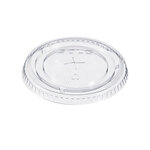 SOLO® 662TSPK Straw-Slot Cold Cup Lids, Fits 9 oz to 20 oz Cups, Clear, 100/Pack