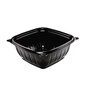 Dart® B12SB PresentaBowls Pro Black Square Bowls, 12 oz, 5 x 5 x 2, Black, Plastic, 63/Bag, 8 Bags/Carton