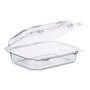Dart® C26UT1 StayLock Clear Hinged Lid Containers, 6 x 7 x 2.1, Clear, Plastic, 125/Packs, 2 Packs/Carton