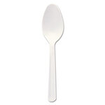 Dart® S5BW Bonus Polypropylene Cutlery, 5", Teaspoon, White