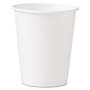 SOLO® 370W Single-Sided Poly Paper Hot Cups, 10 oz, White, 50/Sleeve, 20 Sleeves/Carton