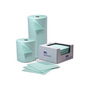 Absorbent Pad, Polypropylene, 20 gal/bale, Green, 12 in, 12 in, Chemical, 200 per Case