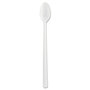 Dart® SO8BW Bonus Polypropylene Utensils, 8", Spoon, White, 1000/Carton