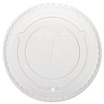 SOLO® 600TS Straw-Slot Cold Cup Lids, Fits 10 oz Cups, Clear, 100 Pack, 25 Packs/Carton