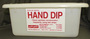 Nelson-Jameson 400-2010 White Hand Dip Pan Plastic 7" x 10" x 5"