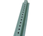 8 Steel U-Channel Post For Signs Green 3/8 Center Holes Ribbed Back