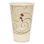 SOLO® R12NSYM Symphony Treated-Paper Cold Cups, 12 oz, White/Beige/Red, 100/Bag, 20 Bags/Carton