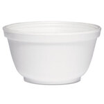 Dart® 10B20 Foam Bowls, 10 oz, White, 50/Pack, 20 Packs/Carton