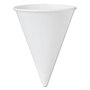 SOLO® 42BR Bare Eco-Forward Treated Paper Cone Cups, 4.25 oz, White, 200/Bag, 25 Bags/Carton