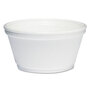 Dart® 8SJ20 Foam Container, Extra Squat, 8 oz, White, 1,000/Carton