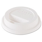 SOLO® TL38R2 Traveler Dome Hot Cup Lid, Fits 8 oz Cups, White, 100/Pack, 10 Packs/Carton