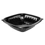 Dart® B32SB PresentaBowls Pro Black Square Bowls, 32 oz, 8.5 x 8.5 x 2, Plastic, 63/Bag, 4 Bags/Carton
