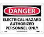 National Marker D268R Electrical Hazard Sign, 7" H x 10" W