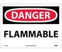 Danger Flammable Sign, Vinyl