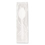 SOLO® RSW3 Reliance Mediumweight Cutlery, Teaspoon, Individually Wrapped, White, 1,000/Carton