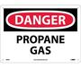 NMC D84P "DANGER PROPANE GAS" Pressure Sensitive Vinyl Sign, 7" x 10"