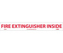 Fire Extinguisher Inside Sign, Vinyl