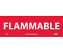 Flammable Sign, Vinyl