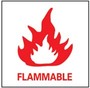 Fire Sign, Fire Sign, Rigid Plastic, English, Mounting Holes, FLAMMABLE, Red on White, Rigid Plastic, Mounting Holes, Red on White, 7 in, 7 in
