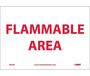 Flammable Area Sign, Vinyl