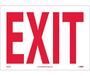 NMC M24RB Vinyl "Exit" Sign, 10" X 14"