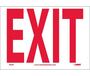 NMC M24P "EXIT" Pressure Sensitive Vinyl Sign, 10" x 7"