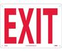 NMC M24RB Rigid Plastic "Exit" Sign, 10" X 14"