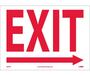 Exit Right Arrow Sign, Vinyl