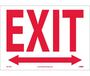 Exit Left/Right Arrow Sign, Vinyl