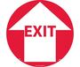 NMC WFS9 Adhesive Floor Sign "EXIT", 17" x 17"