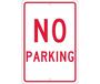 National Marker Company TM1H No Parking Sign, Aluminum