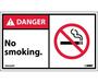 Danger No Smoking Sign, Vinyl