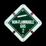 Hazardous Sign, English, FLAMMABLE 3, Aluminum, Mounting Holes, Red on White, 13-3/4 in, 13-3/4 in