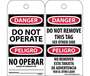 Do Not Opperate Billingual Accident Prevention Tag NMC RPT90