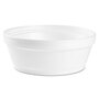Dart® 8SJ32 Foam Container, Squat, 8 oz, 4.63" Diameter x 1.13"h, White, 500/Carton