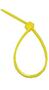 Avery Dennison 08782 Cable Tie, Intermediate, Nylon 6/6, Yellow, 8 x 0.13 x 0.054 in, 2-1/8 in, -40 to +185 °F