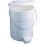 Step-On Container, 4.5 gal, White