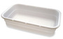 Tote Lid, 24 L x 12.5 W x 4 H in, High-Density Polyethylene, White