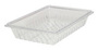 Rubbermaid FG330300CLR Clear Poly Colander Drain Tray 18" x 26"