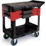 Rubbermaid FG618000BLA Black Mobile Trades Cart 38