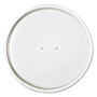 SOLO® CH16A Paper Lids for Food Containers, For 16 oz Containers, Vented, 3.9" Diameter x 0.9"h, White, 25/Bag, 20 Bags/Carton