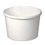 SOLO® HS4085WH Flexstyle Double Poly Paper Containers, 8 oz, White, Paper, 25/Pack, 20 Packs/Carton