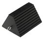 Hanna Rubber RWC-8 17-WHEEL Molded Rubber Black Wheel Chock