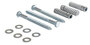 Vestil Steel Q195 Concrete Car Stop Hardware Kit 3 Pack Silver